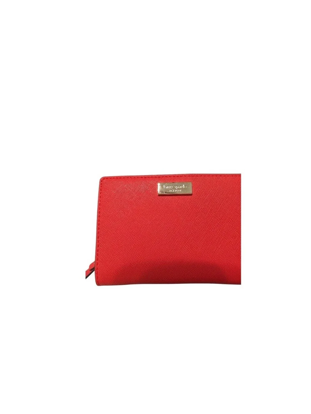 Red Structured Satchel Handbag with Matching Wallet